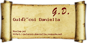 Gulácsi Daniella névjegykártya